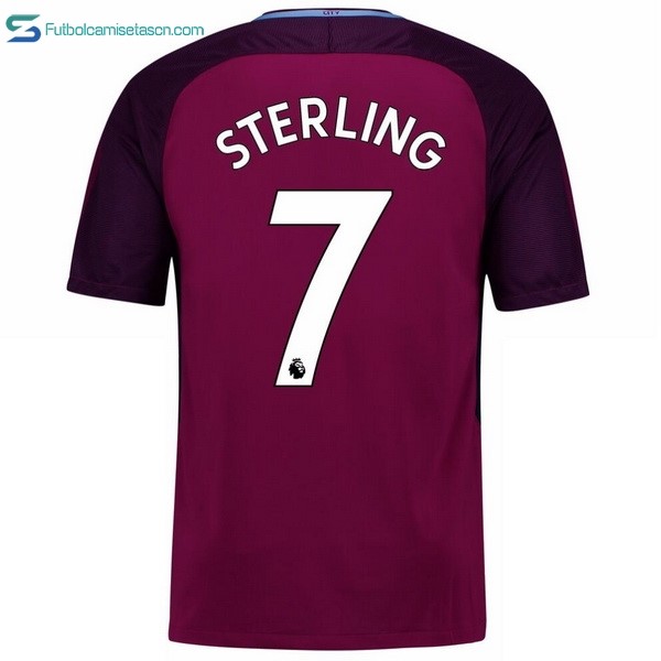 Camiseta Manchester City 2ª Sterling 2017/18